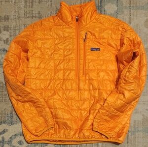 Men's Patagonia Nano Pullover. Orange. Size L. Like NEW